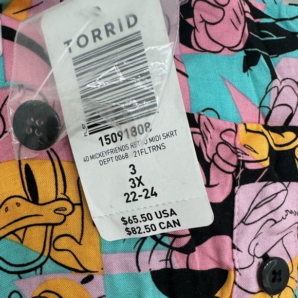 Torrid Mickey & Friends Beautiful Top & Skirt Set 💕HOST PICK 💕 - Picture 4 of 6